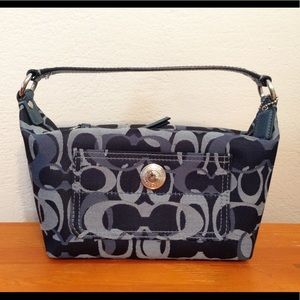 Coach signature blue bag